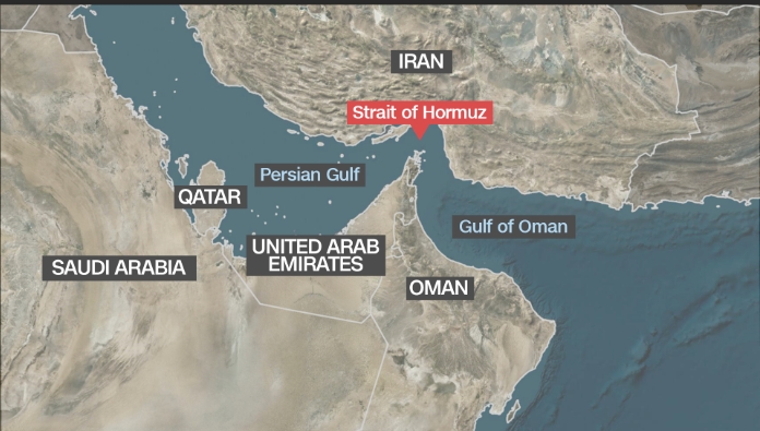 hormuz strait map