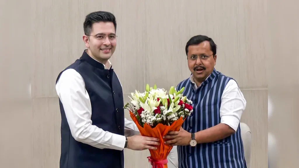 raghav chadha merger anti defection law marathi