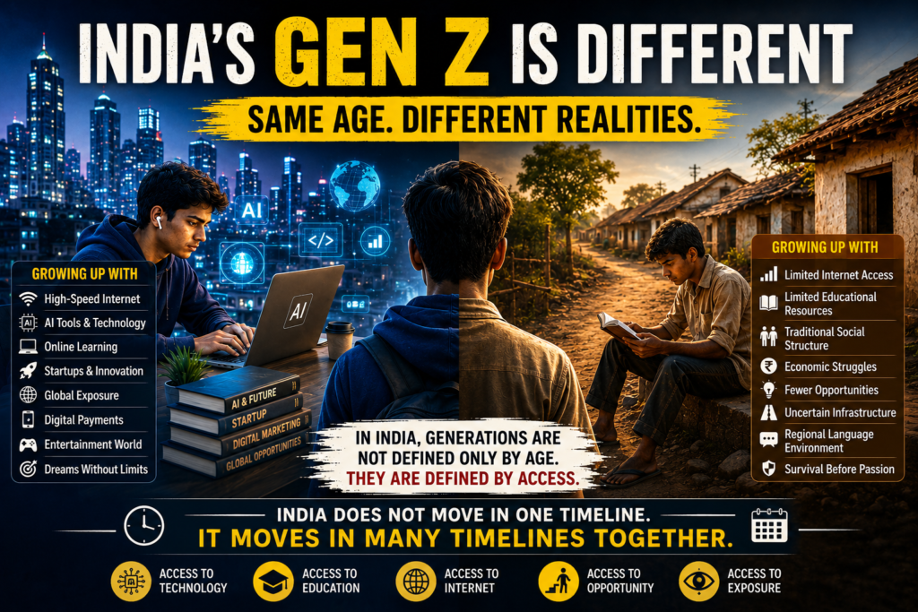 india gen z different realities